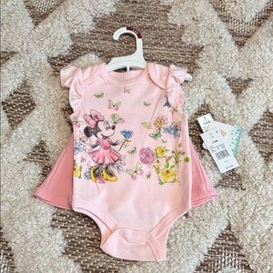 Disney Pink Baby Outfit with Minnie Mouse
